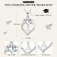 thumbnail image 5 of Iefil Graduation Gift for Her 2026 College, 925 Sterling Silver Heart Cubic Zirconia Initial E Necklace for Women, Personalized Inspirational Graduation High School Graduate Gift Best Friend Daughter, 5 of 7