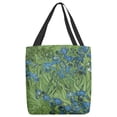 thumbnail image 5 of ArtVerse Vincent Van Gogh Irises Tote Bag Blue Petals 16 x 16, 5 of 5