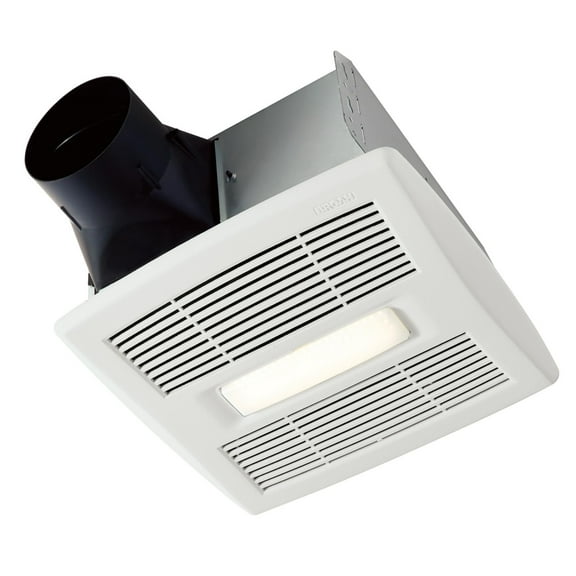 Broan-Nutone AE80SL 80 CFM, 0.8 Sones In-Vent Series Humidity Sensing Bathroom Exhaust Fan with LED Light