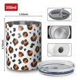 thumbnail image 4 of Leopard 12oz Stainless Steel Coffee Mug – Double-Wall Insulated Cup with Spill-Resistant Lid, 360° Full-Print Design, Keeps Drinks Hot & Cold for Home, Office, Travel,Thanksgiving,Christmas, 4 of 5