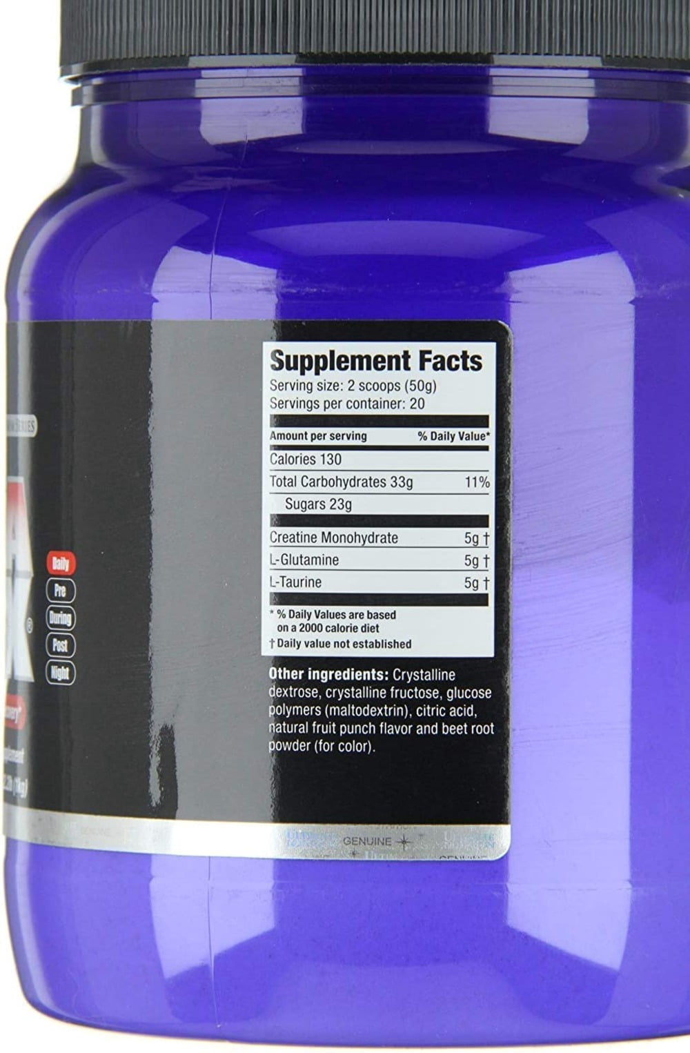 Ultimate Nutrition CreaMax Flavored Creatine Monohydrate Powder with 5g Creatine 5g Glutamine and 5g Taurine, Fruit Punch, 2.2 Pounds