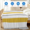thumbnail image 4 of Orange Grey Striped Cooling Blanket,Lightweight Breathable Summer Throw Blanket with Double Sided Cold Effect,Geometric Vertical Stripes White Picnic Blankets Bed Sheet for Hot Sleepers 40"x60", 4 of 8