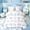 White Blue 02, variant on Feelyou Pink Princess Bow Twin Bedding for Girls, Cartoon Baseball Print Bedding Comforter Set, Pink Reversible, 7pcs