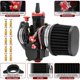thumbnail image 2 of Suitable for Kit de carburador PWK de 34 mm for carreras, universal, de 125 cc a 250 cc, 2T y 4T, filtro de aire, colector de admisión, funda, chiclés principales, scooters, 2 of 5