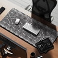 thumbnail image 2 of Long Mouse Pads for Desk,Black Pioneer Flower Geometric Striped Desk Mats on Top Of Desks, Desk Mouse Pad Extra Large with 3mm Non-Slip Base and Stitched Edge for Gaming,Work,Home 35.4"x15.7", 2 of 5