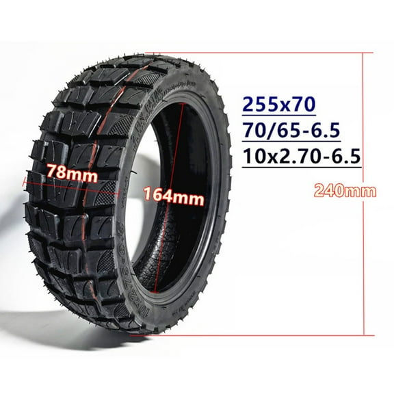 Sailesiti 10 Inch Tubeless Off-Road Tire for Electric Scooters 10x2.75-6.5