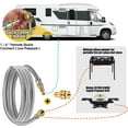 12FT RV Quick Disconnect Propane Hose with Safety Shutoff Valve for