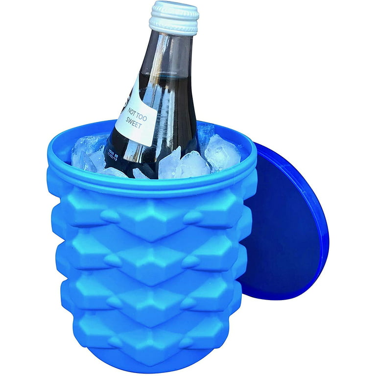 Collapsible Bucket Ice Bucket with Handles 5 Gallon Foldable Water  Container for Wine Beer Buckets, Fishing, Camping, Car Washing Blue 