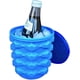 thumbnail image 4 of Cubo de silicona con tapa para hacer pepitas de hielo pequeñas para refrescos, cócteles, vino con hielo, bandejas de hielo cilíndricas para hacer hielo triturado, molde para hacer vasos de, 4 of 7