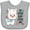 AC-Heather Grey, variant on Inktastic My Great Aunt Loves Me Cute and Happy Llama Boys or Girls Baby Bib