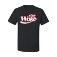 thumbnail image 2 of Wild Bobby Stay Woke, Classic Iconic Soda Logo Parody Men Tee, 2 of 5