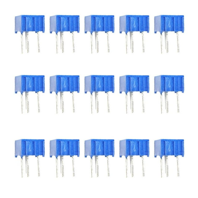 15 3362P Potenciómetro Recortador de Potenciómetro Surtido de Resistencias, Paquete de 15 Cola Kit de potenciómetro
