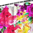 thumbnail image 3 of Vintage Rose and Wildflower Shower Curtain, 72x72 Inches, Quick-Drying Polyester, Botanical Country Decor, 3 of 5