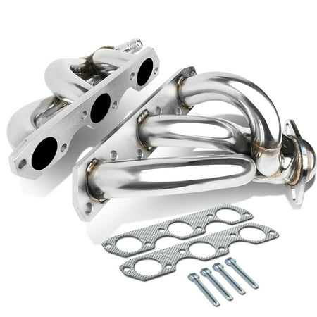 For 1999 to 2004 Ford Mustang 3.8L 3.9L V6 2 -PC 3 -1 Shorty Stainless Steel Exhaust Header /
