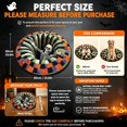 thumbnail image 2 of 3D Halloween Rug, Ghost Skeleton vortex quilted 3D Optical Illusion Rugs | Candy Corn Abyss Quilted Round Mat with Spooky Depth Design Crystal Velvet Soft & Durable Fabric Non-slip（24INCH skull）, 2 of 7