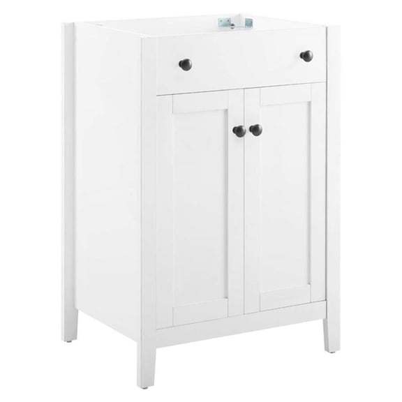 Modway Nantucket 24" Bathroom Vanity Cabinet (Sink Basin Not Included) in White