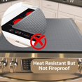 thumbnail image 6 of LQQBOX Silicone Large Dish Drying Mat - 28" x 20" Stove Top Protector for Electric Stove, Food Grade, Foldable, Easy Clean, Heat-resistant Silicone Mat for Glass Stove Cooktop, Stove Top Cover, Grey, 6 of 7