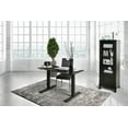 thumbnail image 3 of Benzara Minimalist Metallic Desk with Height Adjustable Function-Color:Black,Size:Small, 3 of 3