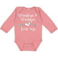 thumbnail image 3 of Inktastic Grandma and Grandpa Love Me Heart Grandchild Boys or Girls Long Sleeve Baby Bodysuit, 3 of 5