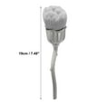 thumbnail image 2 of Unique Bargains 1 Pc Flower Shape Powder Brush for Business Travel Gray White Artificial Fiber Wool Plastic, 2 of 5