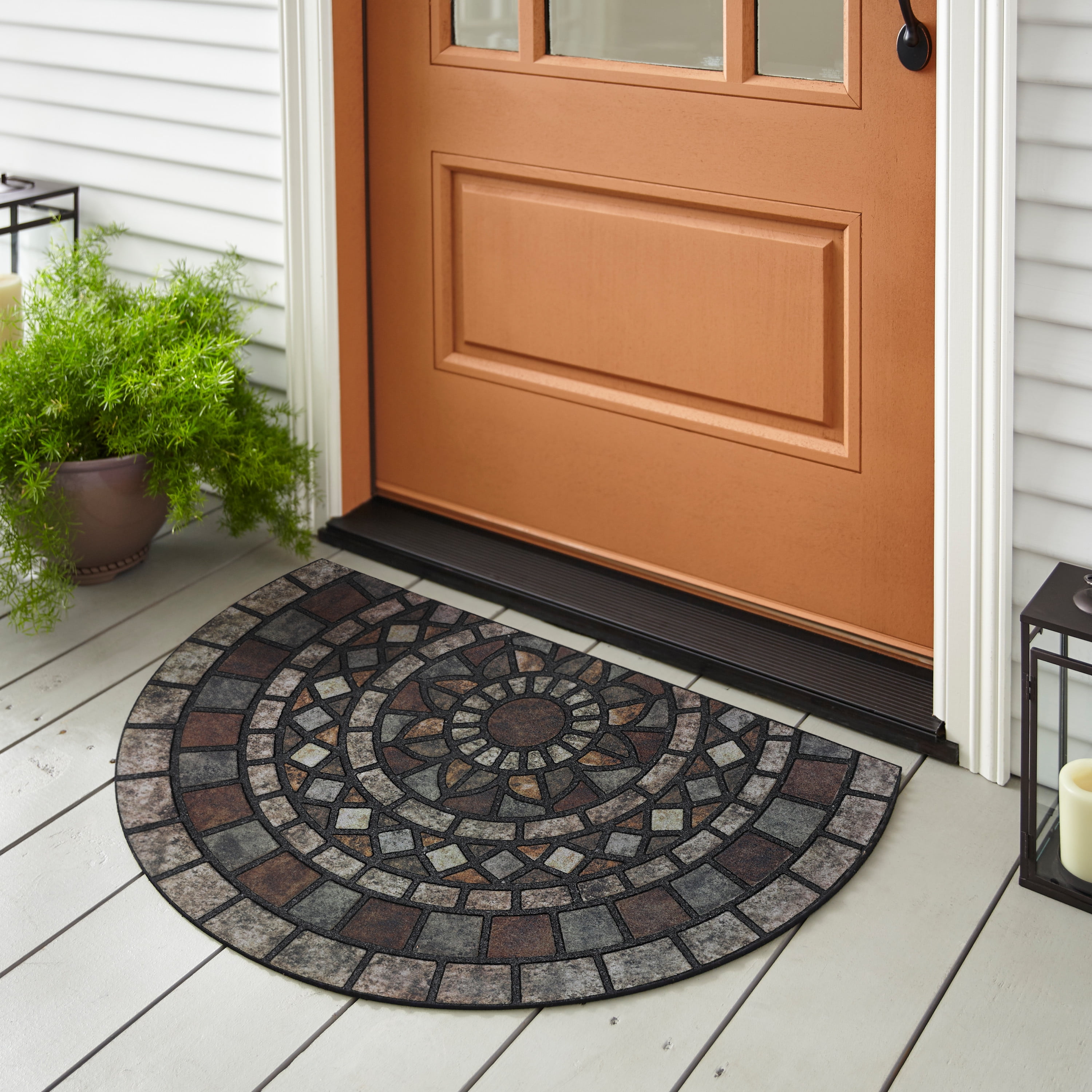 Mohawk Home Doorscapes Estate Mat Mosaic Mythos Stone Slice Mat Scatter