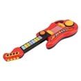thumbnail image 4 of Kids Guitar Toy, Foldable Exercise Grasping Skill Activate Interest Improve Recognition Ability Plastic Electric Guitar Toy  For Home Red,Blue, 4 of 8