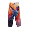 thumbnail image 6 of Fotbe Vibrant Hummingbird Watercolor Art Women's Pajama Pants,Sleepwear Pants,Pj Bottoms Drawstring And Pockets-XX-Large, 6 of 7