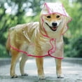 thumbnail image 5 of Chubasquero transparente para perros y cachorros, chaqueta impermeable con capucha para mascotas, ropa de PVC suave para perros pequeños, poncho de lluvia para cachorros, 5 of 5