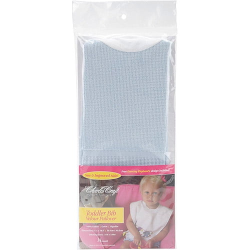 Charles Craft Pullover Velour Toddler Bib