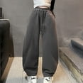 thumbnail image 4 of Ashirexll Girls Wide Leg Sweatpants Casual Pants Solid Color Loose Fitting Straight Cut Elastic Waist for 5-15 Year, 4 of 7