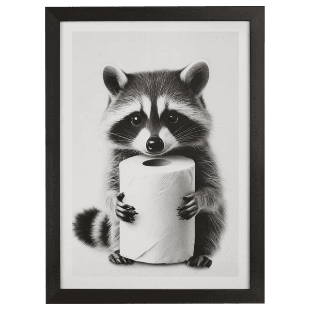 Bouclair Racoon Framed Wall Art