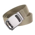 thumbnail image 3 of yuksok Nylon Belt for Men Casual Automatic Belt Buckle for Hiking Mountain Climbing beige, 3 of 9