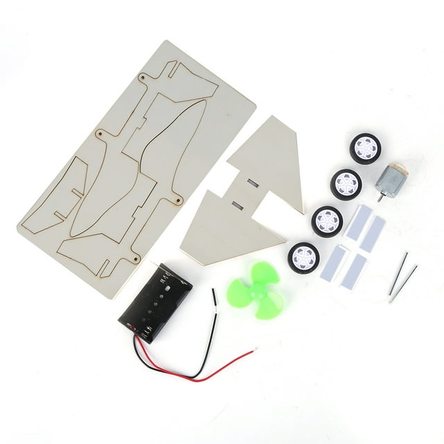 Powered By 2Pcs Aa DIY Airplane, Airplane Model, Exercise Hand-Eye Coordination Boys For Kids Assembling Airplane