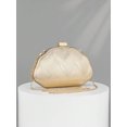 thumbnail image 4 of Women's Textured Shell Clutch Bag Elegant Evening Purse for Wedding Party, 4 of 8