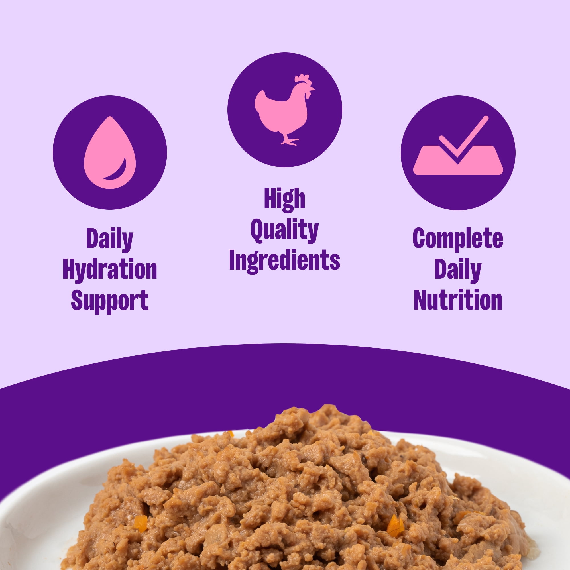 Wellness Complete Health Age Advantage Senior Canned Wet Cat Food, Natural, Protein Rich, Grain Free, Chicken Entrée Recipe, 3 oz, Pack of 24 Cans