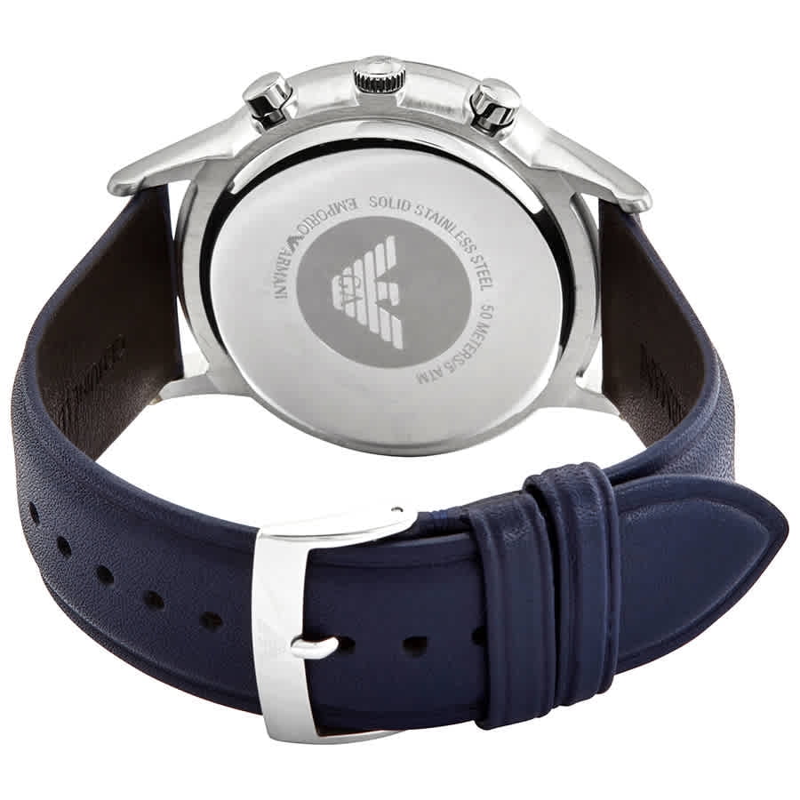 emporio armani renato blue watch