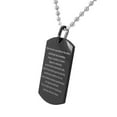 thumbnail image 2 of Stainless Steel Black Coating Cross Lord's Prayer in Spanish Pendant Necklace, 2 of 2