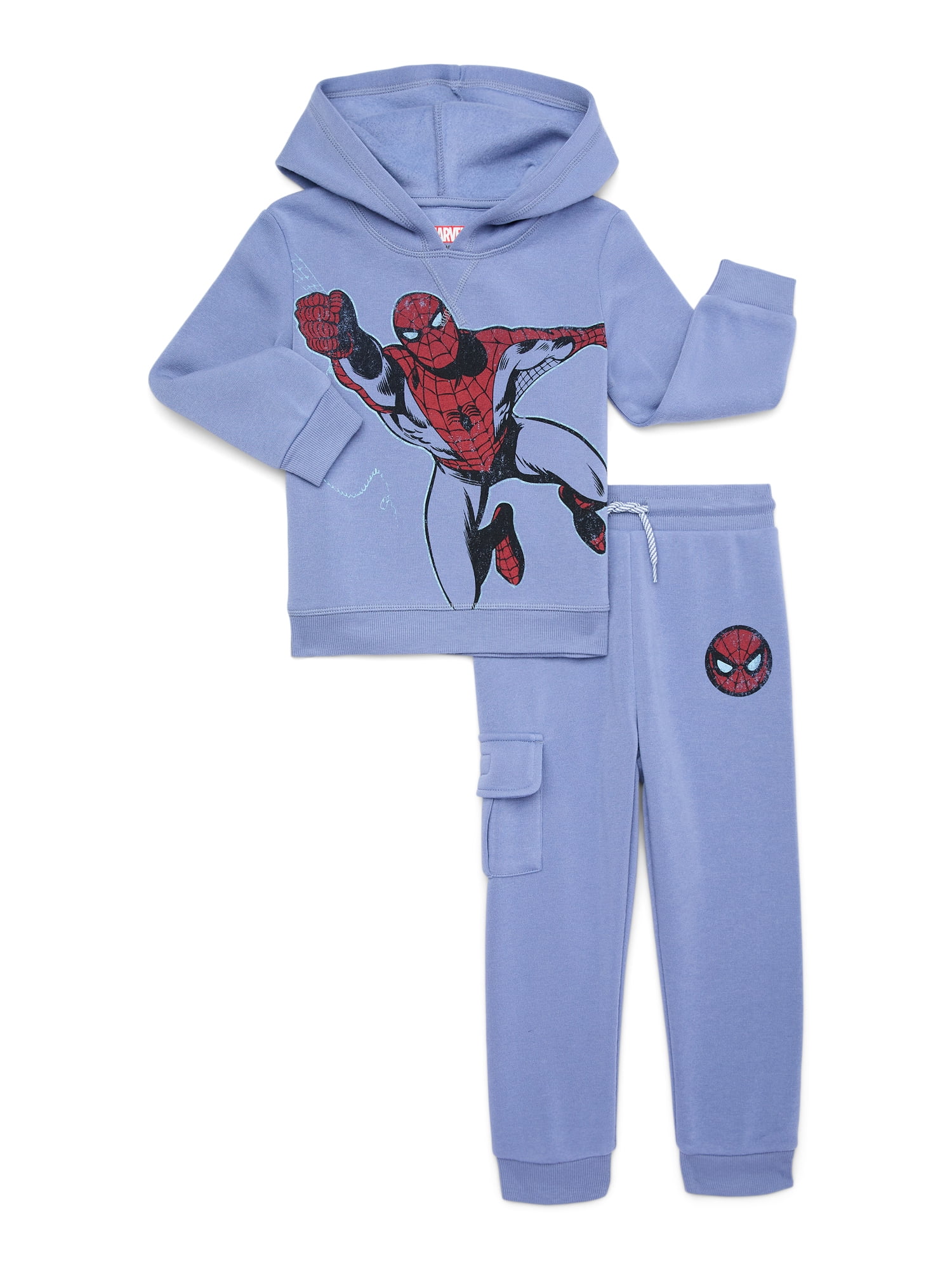 Spider-Man Toddler Boy Hoodie and Joggers Set, Sizes 12M-5T