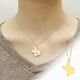 thumbnail image 1 of HomeKingdee Texas Map Necklace Steel Topographic Pendant - Gold Color​ Women's Collarbone Chain for Casual Formal Occasion Gift (19.7 inch), 1 of 7