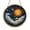 Acrylic 3.5 Inch, variant on Moon and Stars Stained Glass Suncatcher Window Hanging Ornament, Celestial Moon Over Mountains Sun Catcher Decor, Starry Night Sky Window Art, Cosmic Scenic Window Hanging Gift