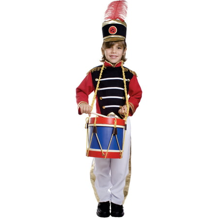 Dress Up America  Boy's 3-piece Drum Major Costume - Red/White 2T