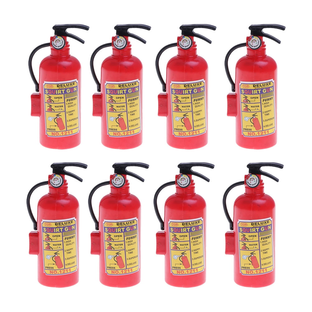 8 Pcs Fire Extinguisher Squirt Toy Water Guns Outdoor Summer Toys