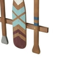thumbnail image 6 of DecMode Blue Wood Novelty Canoe Oar Paddle Wall Decor with Arrow and Stripe Patterns, 6 of 14