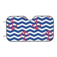 thumbnail image 7 of Fotbe Nautical Anchors Car Windshield Sunshade | Sun Visor Protector Front Window Shade, Keeps Out UV Rays, Keeps Your Vehicle Cool-Small, 7 of 7