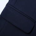 thumbnail image 5 of SWSMCLT Men's Business Sport Coat Fall Blazer Jacket Long Sleeved Blazer Fitted Pocket Button Navy 42, 5 of 5