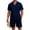 men jogger set*Navy, variant on Eryao Big and Tall Joggers Set for Men Two Piece Cotton Linen Summer Beach Lounge Sets Casual Button Down Short Sleeve Shirts Matching Drawstring Waist Shorts with Pockets,Sky Blue,S