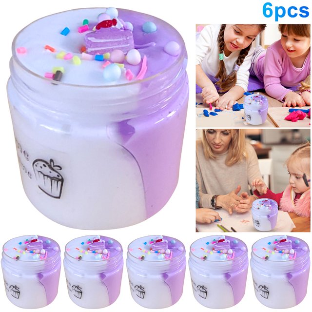 2 Colores DIY Mantequilla S Regalos Juguete para Niñas () Lima Púrpura Blanco
