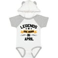 thumbnail image 3 of Inktastic Legends Are Born in April Boys or Girls Baby Bodysuit, 3 of 5