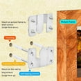 thumbnail image 3 of Sylvtty 1 Pair Wall Mounting Bracket Picture Hanger Rustproof Corrosion Resistant 10kg Load-capacity Easy to Install Black Flush Mount Brackets, 3 of 7
