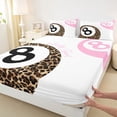 thumbnail image 3 of Homewish Billiard Sport Full Size Sheets,Teens Ball Game Bed Sheets,Pink White Brown Sheet Sets For Boys Girls,Breathable Home Decor,4pcs, 3 of 7